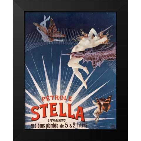 Petrole Stella Black Modern Wood Framed Art Print by Gray, Henri