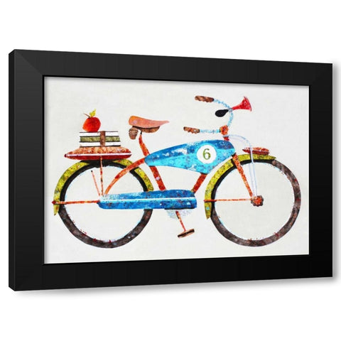 Bike No. 6 Black Modern Wood Framed Art Print by Grant, Anthony