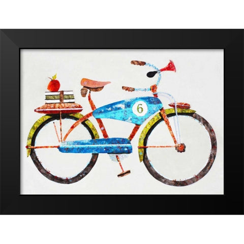 Bike No. 6 Black Modern Wood Framed Art Print by Grant, Anthony