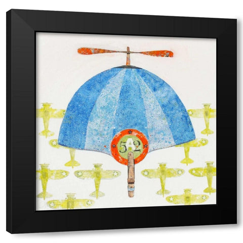 Cap No. 52 Black Modern Wood Framed Art Print by Grant, Anthony