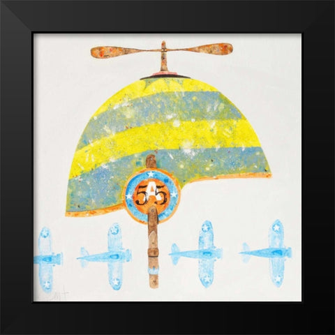 Cap No. 55 Black Modern Wood Framed Art Print by Grant, Anthony