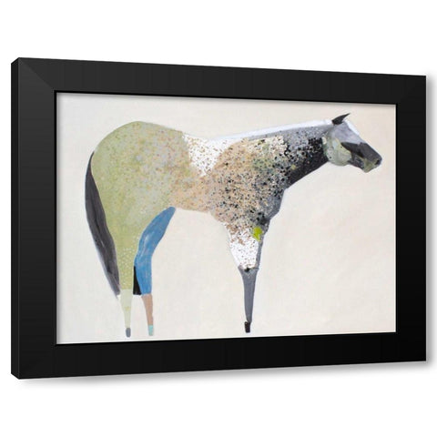 Horse No. 33 Black Modern Wood Framed Art Print with Double Matting by Grant, Anthony