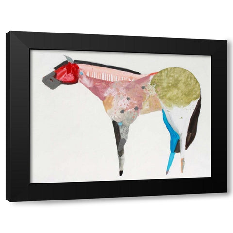 Horse No. 67 Black Modern Wood Framed Art Print by Grant, Anthony