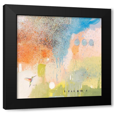 Hummingbird at Home 1 Black Modern Wood Framed Art Print with Double Matting by Grant, Anthony