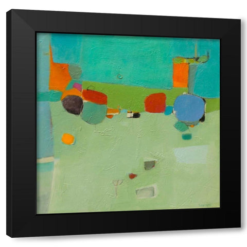A Skip and a Roll Black Modern Wood Framed Art Print with Double Matting by Gaziano, Dorothy