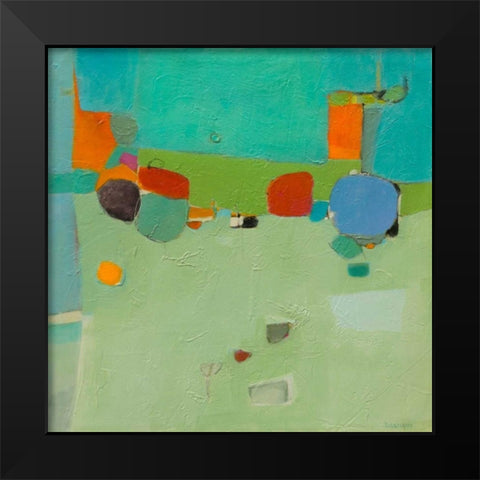 A Skip and a Roll Black Modern Wood Framed Art Print by Gaziano, Dorothy