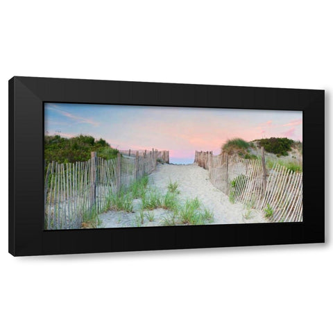 Crescent Beach Path Black Modern Wood Framed Art Print by Gendreau, Katherine