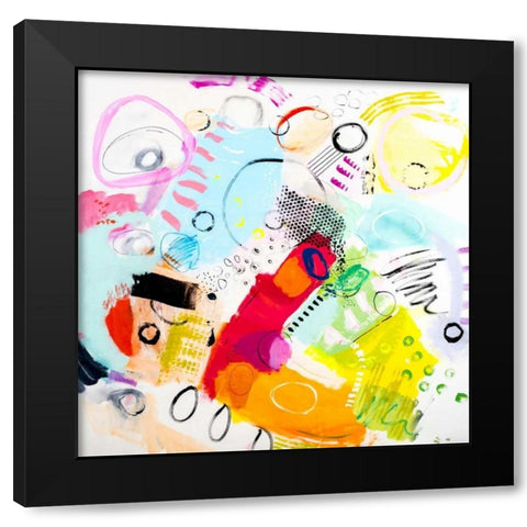 Silver Lake Series #6 Black Modern Wood Framed Art Print with Double Matting by Greene, Serene