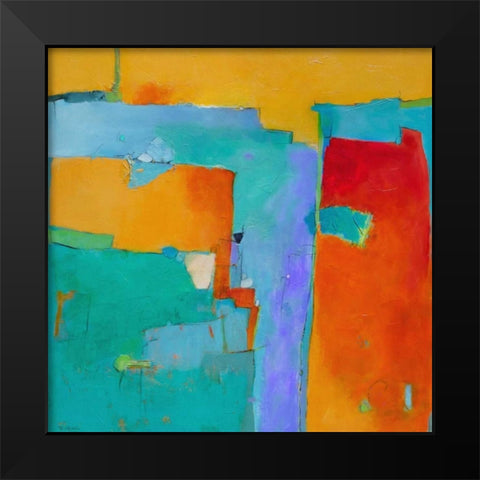 Shades of a City Black Modern Wood Framed Art Print by Gaziano, Dorothy