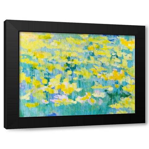And They Were All Yellow Black Modern Wood Framed Art Print with Double Matting by Gonda, Tamara