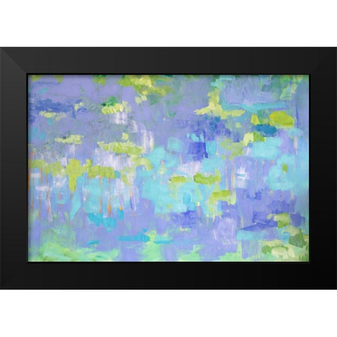 Promises in Every Star Black Modern Wood Framed Art Print by Gonda, Tamara