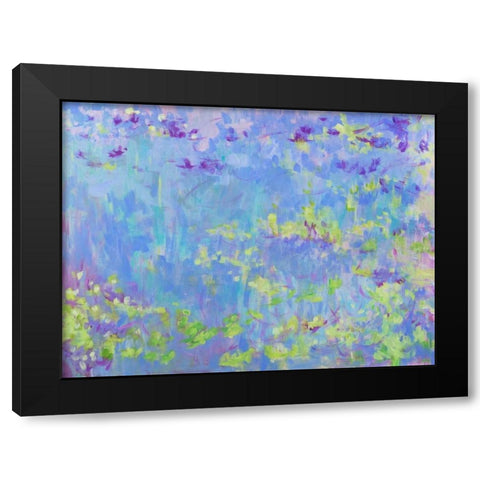 Windswept Black Modern Wood Framed Art Print by Gonda, Tamara