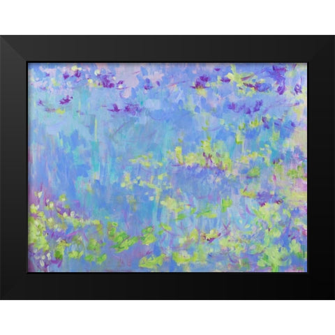 Windswept Black Modern Wood Framed Art Print by Gonda, Tamara