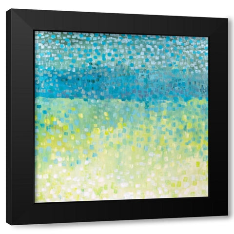 Windy Black Modern Wood Framed Art Print by Gonda, Tamara