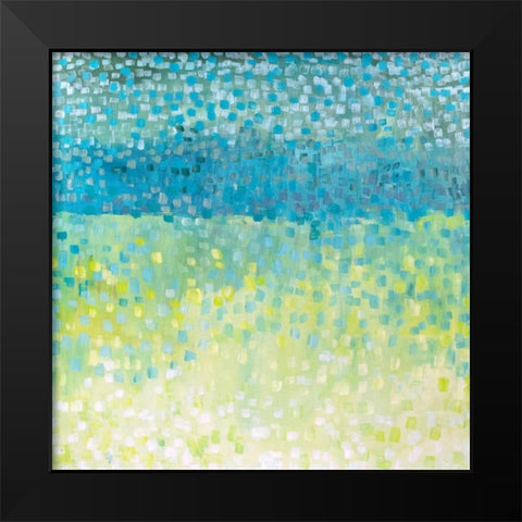 Windy Black Modern Wood Framed Art Print by Gonda, Tamara