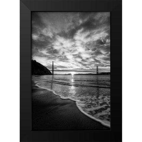 Beacon Black Modern Wood Framed Art Print by Gordon, Dave