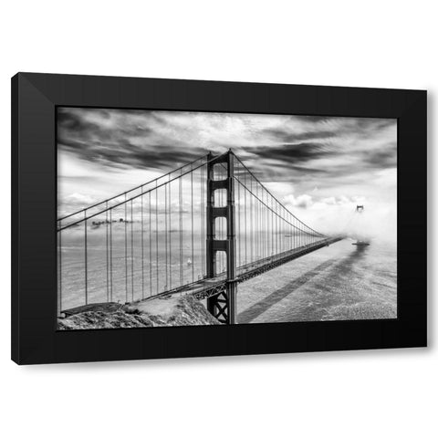 Into the Abyss Black Modern Wood Framed Art Print by Gordon, Dave