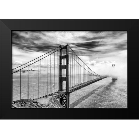 Into the Abyss Black Modern Wood Framed Art Print by Gordon, Dave
