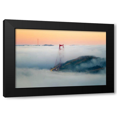 Breakthrough Black Modern Wood Framed Art Print with Double Matting by Gordon, Dave