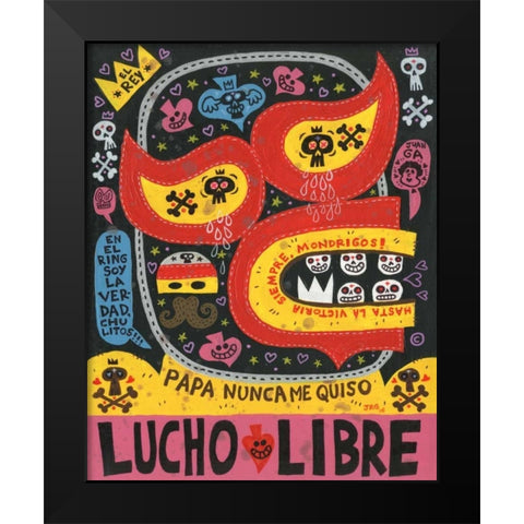 El Fuerte Black Modern Wood Framed Art Print by Gutierrez, Jorge R.