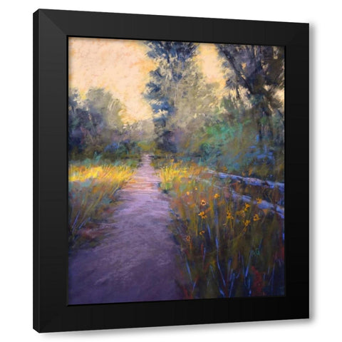 Its the Glow Black Modern Wood Framed Art Print with Double Matting by Gos, Alejandra
