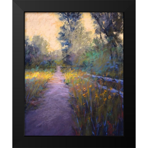 Its the Glow Black Modern Wood Framed Art Print by Gos, Alejandra