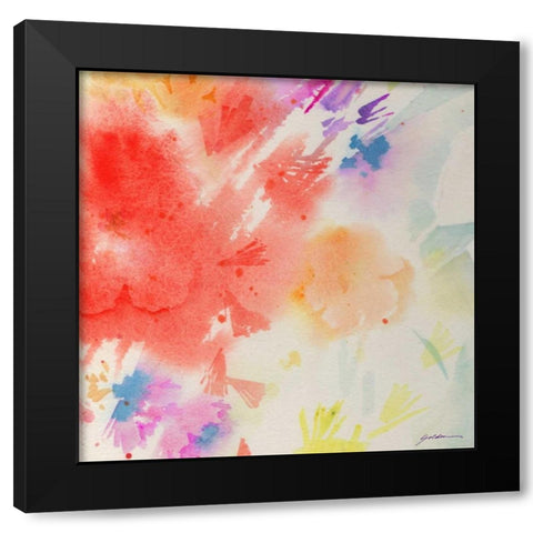 Summer Glory Black Modern Wood Framed Art Print by Golden, Sheila