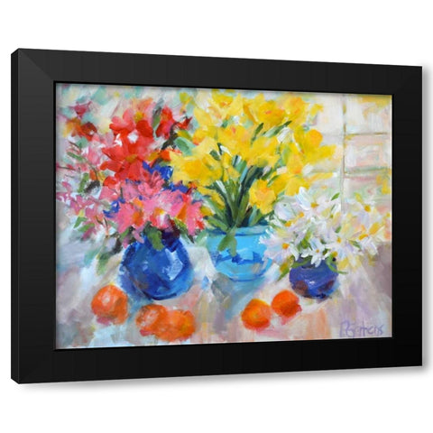 Sunny Still Life Black Modern Wood Framed Art Print by Gatens, Pamela