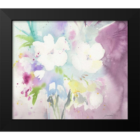 Serenity Black Modern Wood Framed Art Print by Golden, Sheila