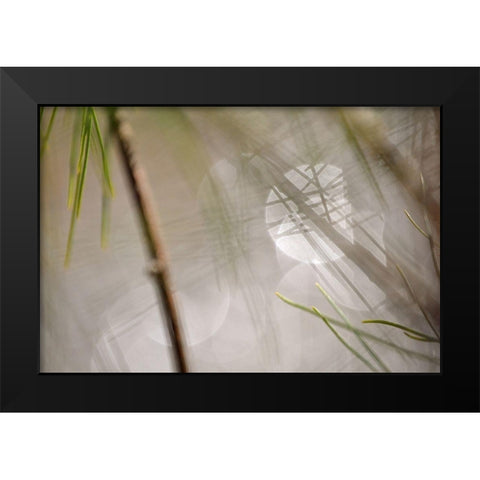 Abstract by the River Black Modern Wood Framed Art Print by Gonzalez, Ulpi