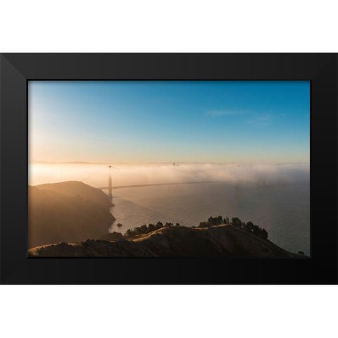 Amazing Light Black Modern Wood Framed Art Print by Getty, Bruce