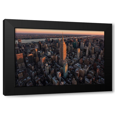 Empire Flight Black Modern Wood Framed Art Print with Double Matting by Getty, Bruce