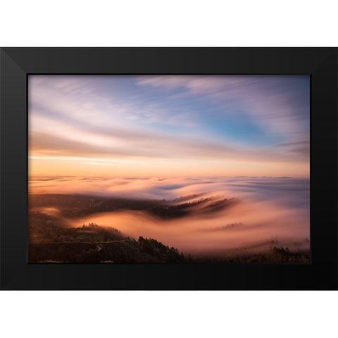 Golden Morning Black Modern Wood Framed Art Print by Getty, Bruce