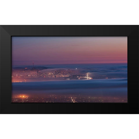 Grizzly Beacon Black Modern Wood Framed Art Print by Getty, Bruce