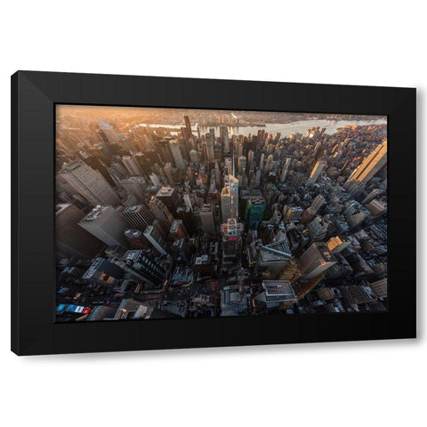 Morning Look Down Black Modern Wood Framed Art Print with Double Matting by Getty, Bruce