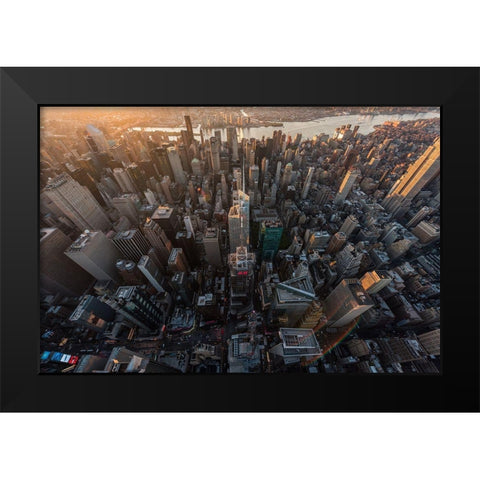 Morning Look Down Black Modern Wood Framed Art Print by Getty, Bruce