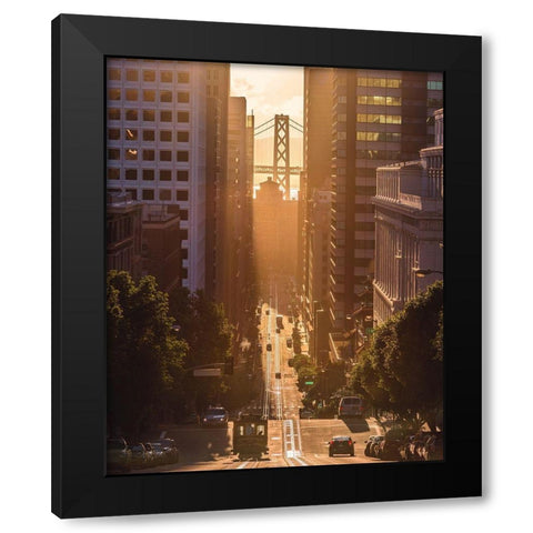 Morning Trolley 2 Black Modern Wood Framed Art Print with Double Matting by Getty, Bruce