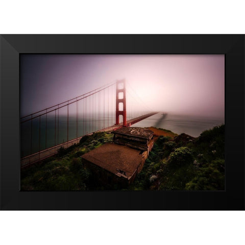 White Out Black Modern Wood Framed Art Print by Getty, Bruce