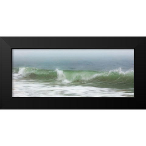 Surfside Beach in Fog Black Modern Wood Framed Art Print by Gendreau, Katherine