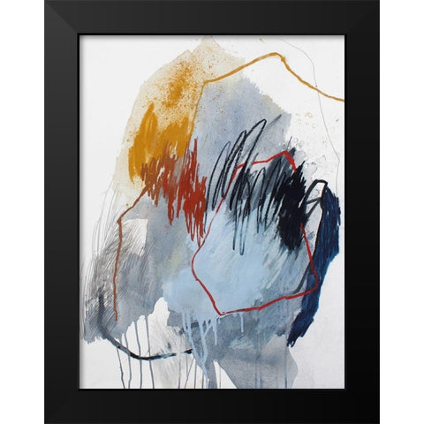 Fall of 2016 No. 5 Black Modern Wood Framed Art Print by Guo, Ying