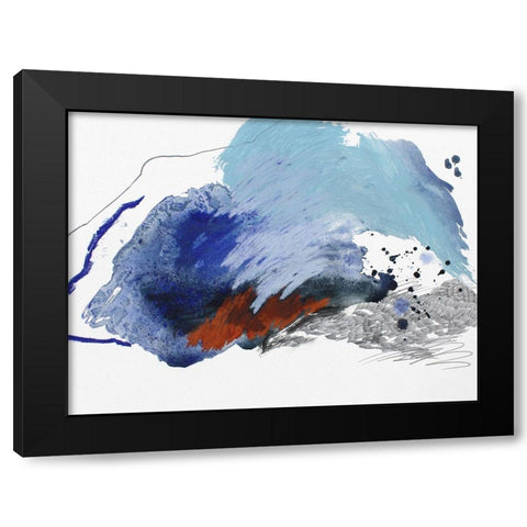 Remote Island No. 3 Black Modern Wood Framed Art Print with Double Matting by Guo, Ying