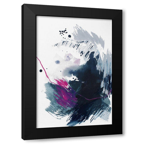 Spell and Gaze No. 1 Black Modern Wood Framed Art Print with Double Matting by Guo, Ying