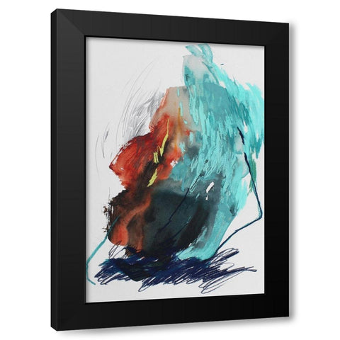 The Summer No. 5 Black Modern Wood Framed Art Print by Guo, Ying