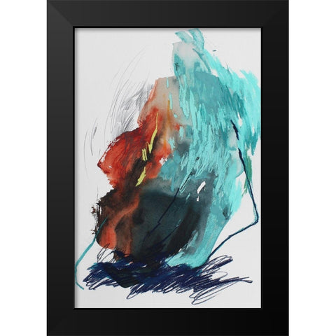 The Summer No. 5 Black Modern Wood Framed Art Print by Guo, Ying
