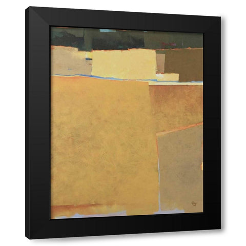 Bean Field Black Modern Wood Framed Art Print by Hargreaves, Greg