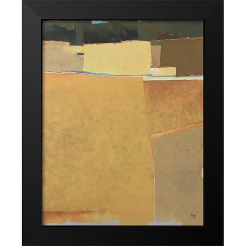Bean Field Black Modern Wood Framed Art Print by Hargreaves, Greg