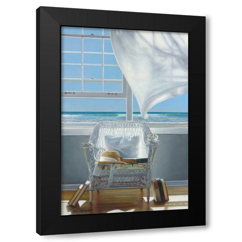 Sundrenched Black Modern Wood Framed Art Print with Double Matting by Hollingsworth, Karen