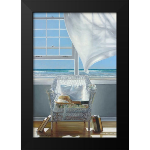 Sundrenched Black Modern Wood Framed Art Print by Hollingsworth, Karen