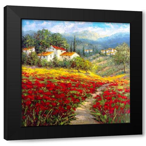 Fleur du Pays I Black Modern Wood Framed Art Print with Double Matting by Hulsey