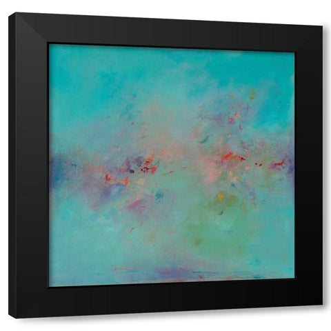 Untitled Abstract No. 3 Black Modern Wood Framed Art Print by Handelman, Ed